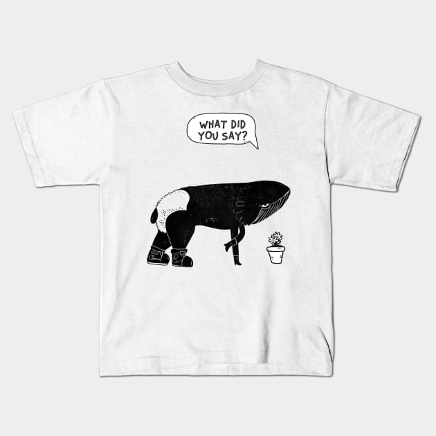 What Did You Say Kids T-Shirt by Hunter_c4 "Click here to uncover more designs"